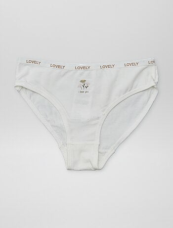 Lot de 4 culottes imprimées