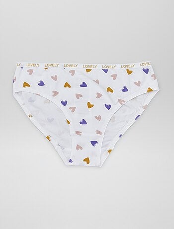 Lot de 4 culottes imprimées