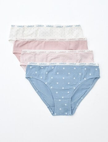 Lot de 4 culottes imprimées