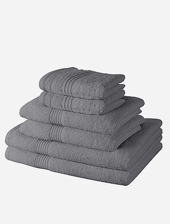 Lot de 4 serviettes et 2 draps de bain