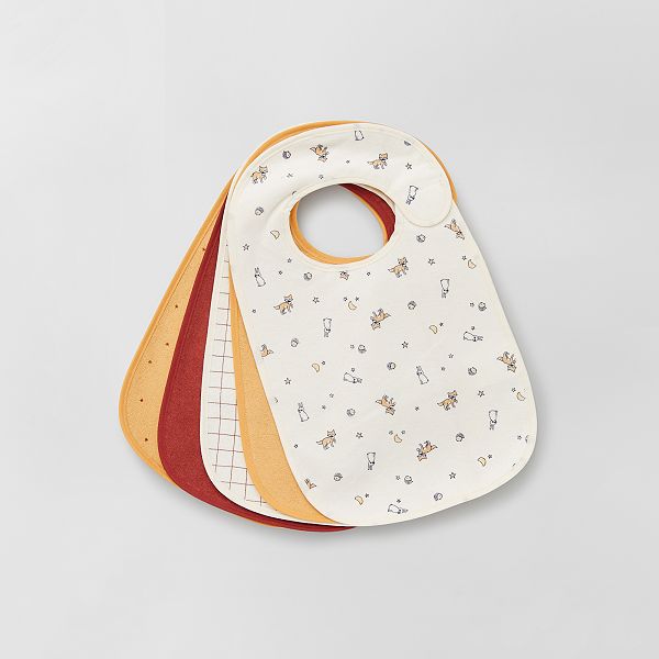 Lot De 5 Bavoirs Imprimes Bebe Garcon Blanc Kiabi 8 00 Lot De 5 Bavoirs Imprimes Bebe Garcon Blanc Kiabi 8 00