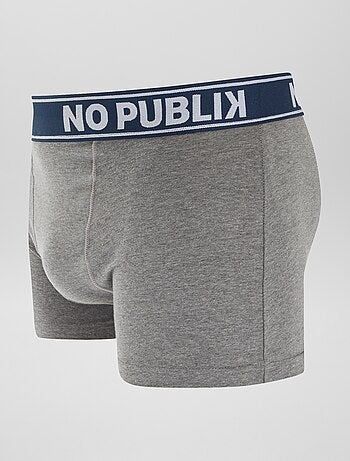 Lot de 5 boxers unis 'No Publik'