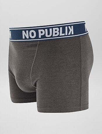 Lot de 5 boxers unis 'No Publik'