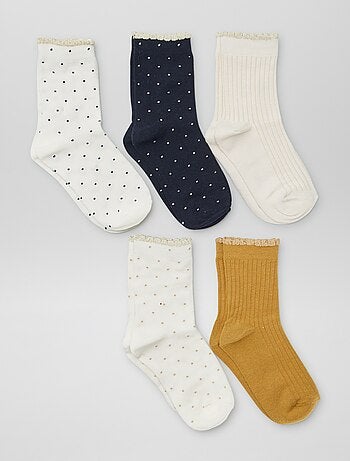 Lot de 5 chaussettes hautes