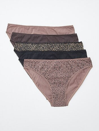 Lot de 5 culottes - unies et imprimées