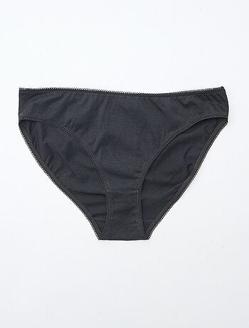 Lot de 5 culottes coton uni