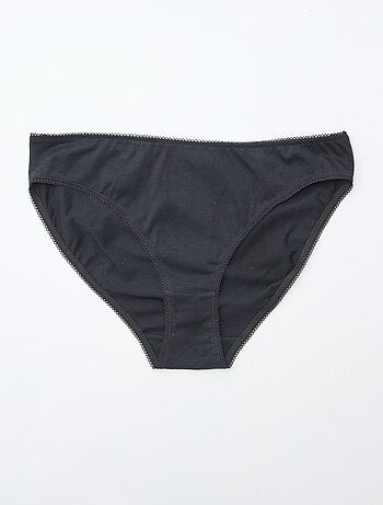 Lot de 5 culottes coton uni