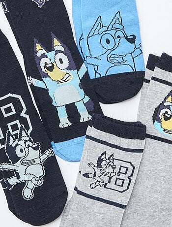 Lot de 5 paires de chaussettes 'Bluey' à tiges hautes