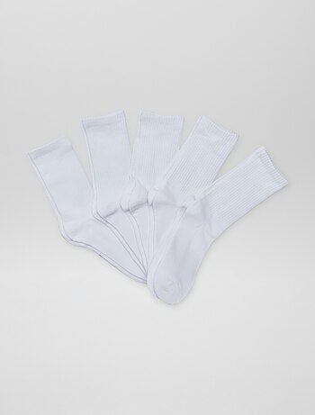Lot de 5 paires de chaussettes hautes en maille