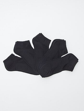 Lot de 5 paires de chaussettes invisibles