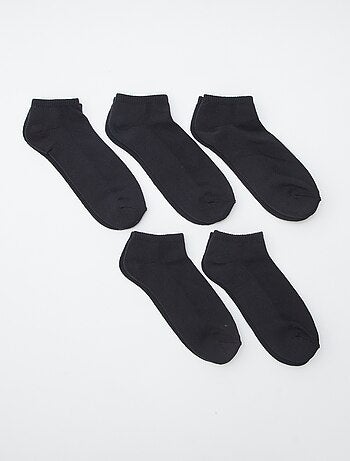 Lot de 5 paires de chaussettes invisibles