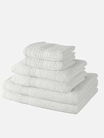 Lot de 6 serviettes + draps de bain