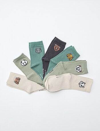 Lot de 7 paires de chaussettes imprimées