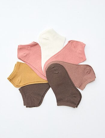 Lot de 7 paires de chaussettes invisibles