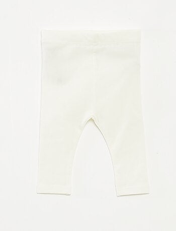 Lot de leggings long 1 imprimé all-over / 1 couleur unie