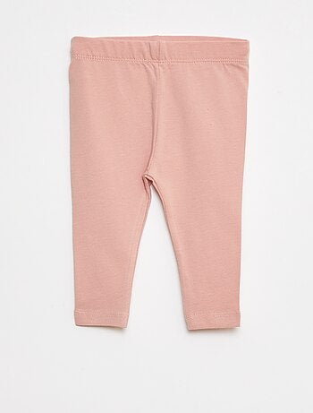 Lot de leggings long 1 imprimé all-over / 1 couleur unie