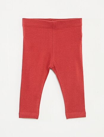 Lot de leggings long 1 imprimé all-over / 1 couleur unie