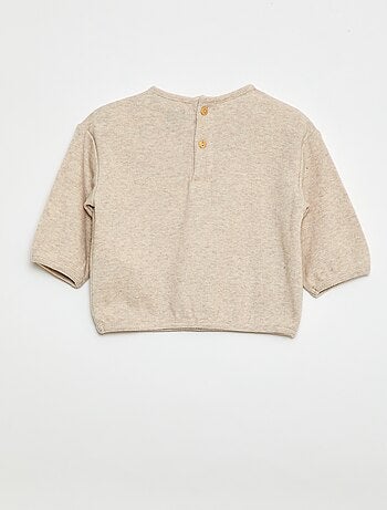 Lot de pull en maille doudou col boutonné