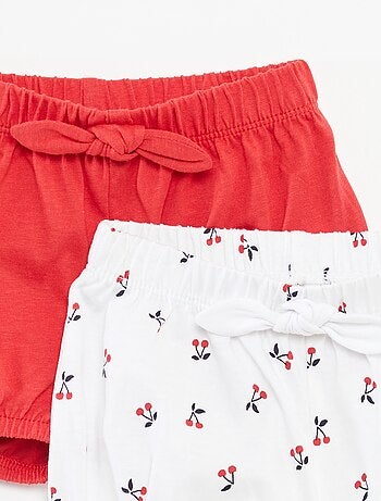 Lot de shorts avec nœuds - 2 pièces