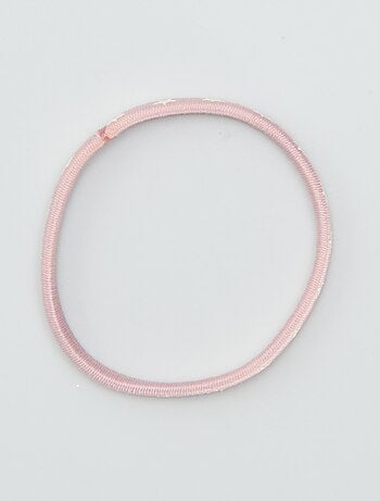 Lot d'élastiques plats colorés