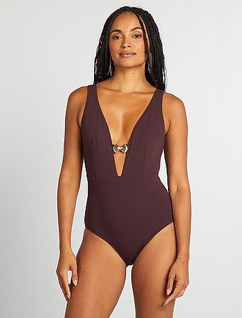 Maillot de bain 1 pièce avec détail coquillage