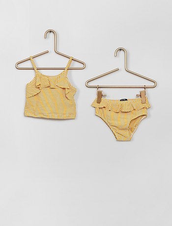 Maillot De Bain Bebe Fille Bebe Jaune Kiabi