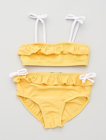 Maillot De Bain Bebe Fille Bebe Orange Kiabi