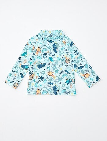 Maillot de bain à manches longues + boxer 'Petit Béguin' - 2 pièces