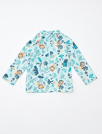 Maillot de bain à manches longues + boxer 'Petit Béguin' - 2 pièces