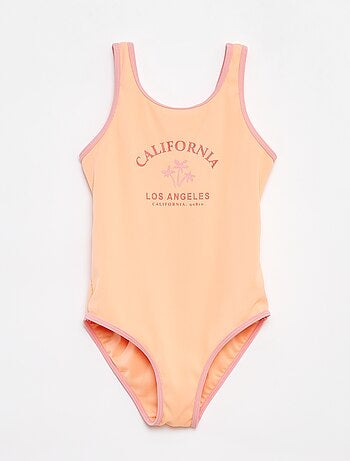 Maillot de bain côtelé et imprimé