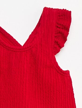 Maillot de bain en maille uni