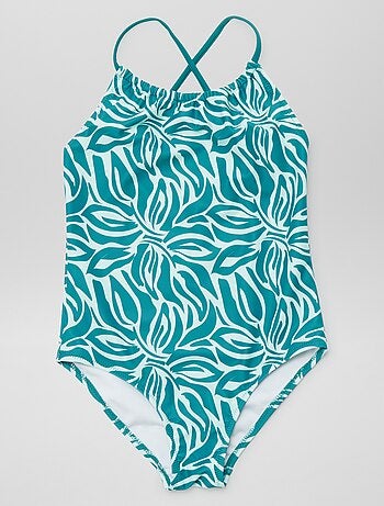 Maillot de bain fleuri - 1 pièce