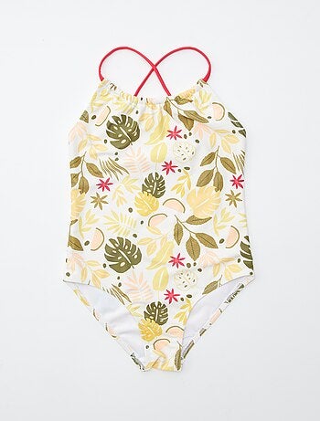 Maillot de bain fleuri - 1 pièce