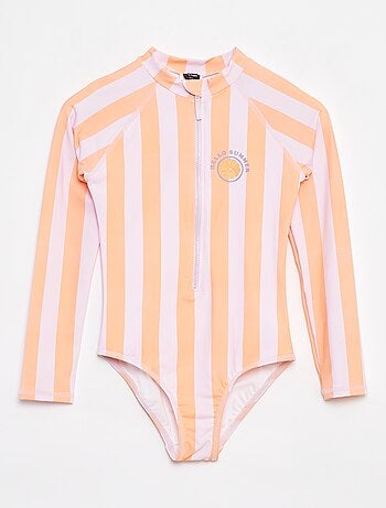 Maillot de bain forme body à manches longues