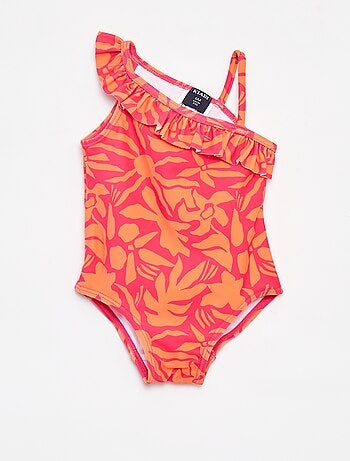 Maillot de bain imprimé one shoulder