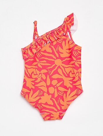 Maillot de bain imprimé one shoulder