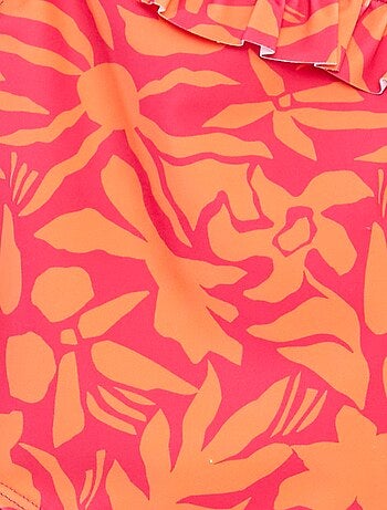 Maillot de bain imprimé one shoulder