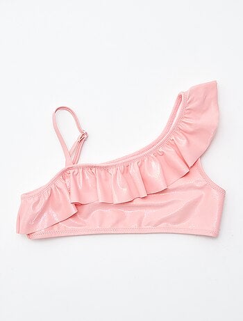 Maillot de bain pailleté et volanté - 2 pièces