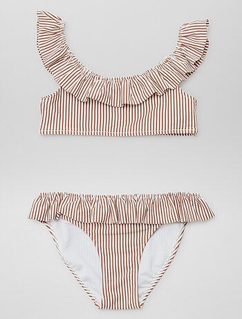 Maillot de bain rayé - 2 pièces