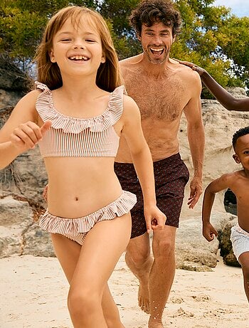 Maillot de bain rayé - 2 pièces