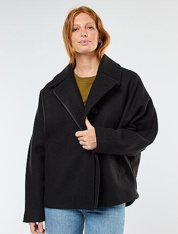Manteau cape façon lainage