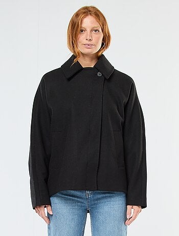 Manteau cape façon lainage