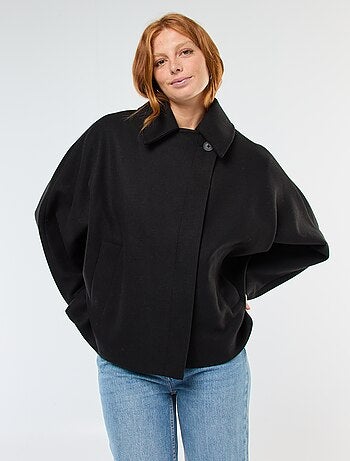 Manteau cape façon lainage
