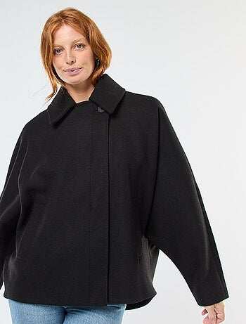 Manteau cape façon lainage