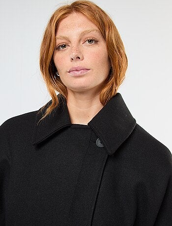 Manteau cape façon lainage