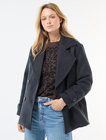 Manteau court facon lainage