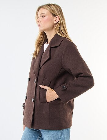 Manteau court facon lainage