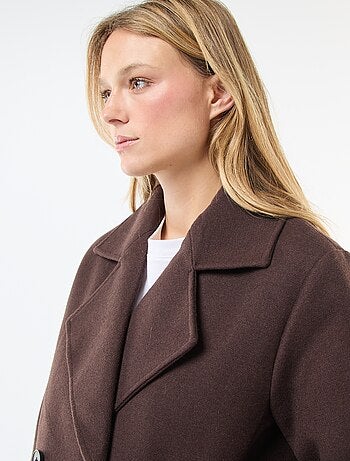 Manteau court facon lainage