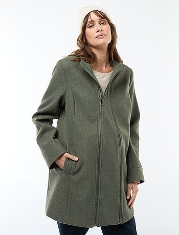 Manteau de maternité en lainage