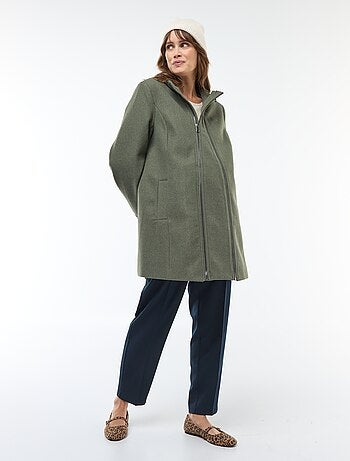 Manteau de maternité en lainage